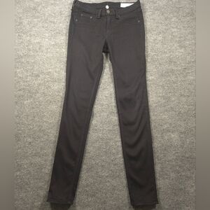 rag & bone/JEAN Black Plush Mid-Rise Skinny Legging Jeggings Size 27